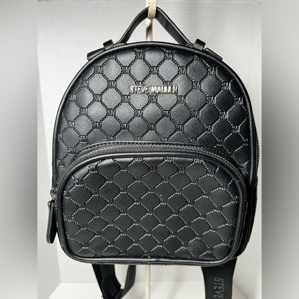 Steve Madden BBLOGO mini black backpack